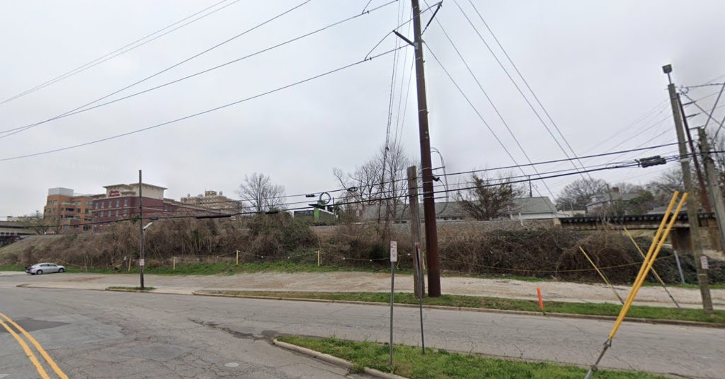 Street view image of the empty lot